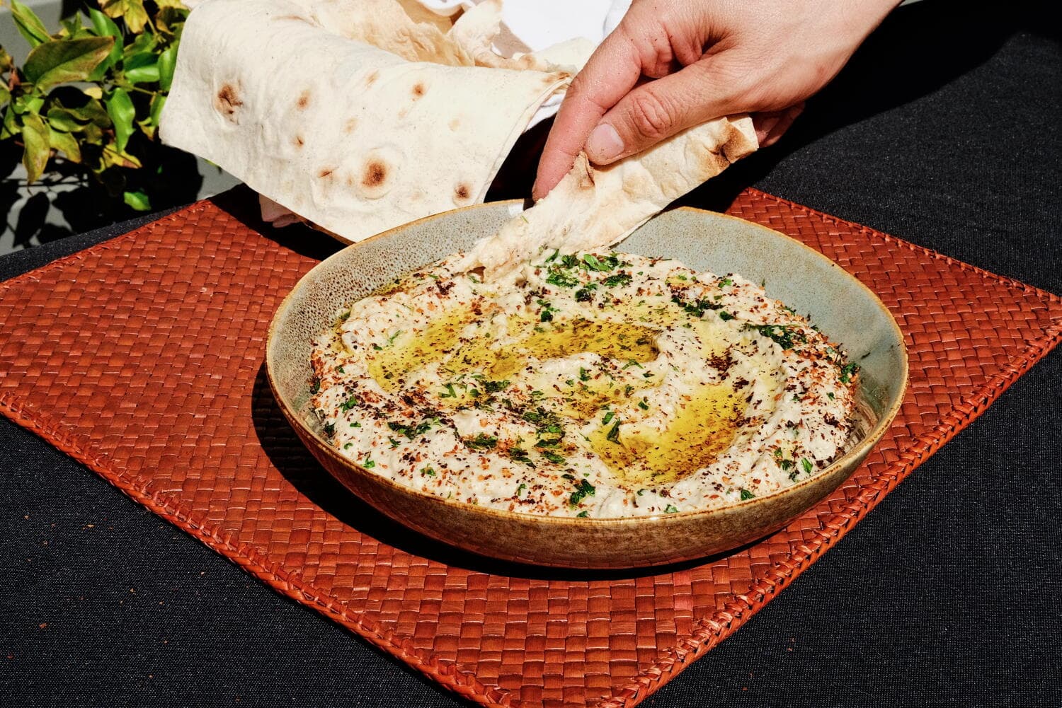 Make mutabbal, a bright, smoky eggplant dip