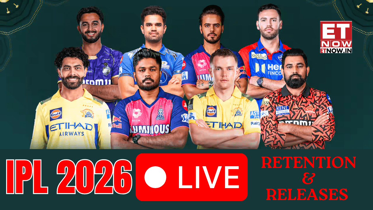IPL 2026 Retentions Players List Live Updates: RCB, MI, CSK, DC, PBKS, RR, SRH, LSG, GT, KKR announce retained, released players list - Remaining amount in purse for IPL 2026 auction
