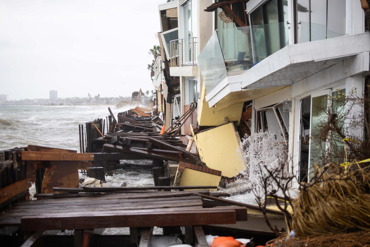 Rachel deluges Southwest with rain, but battered coast catches a break